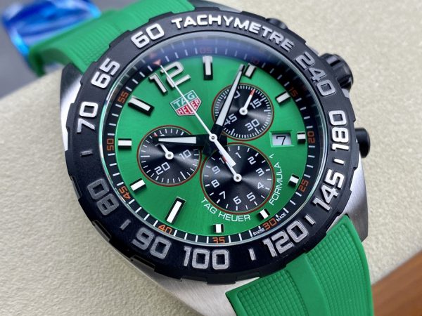 Tag Heuer Formula 1 Chronographe Quartz Cadran Vert CAZ101AP.FT8056 43MM – Image 6