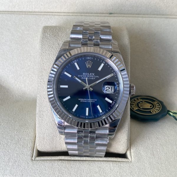 Rolex Oyster Perpetual Air-King 114200 Cadran Bleu 34mm Réplique Unisexe – Image 6