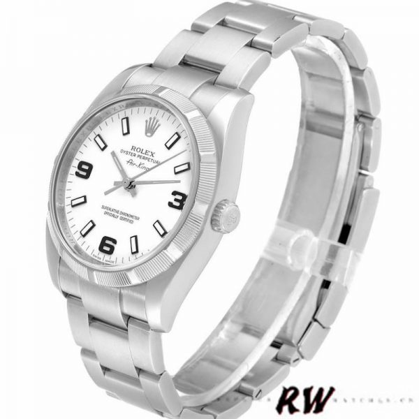 Rolex Oyster Perpetual Air King 114210 Cadran Blanc 34mm Réplique Unisexe – Image 4