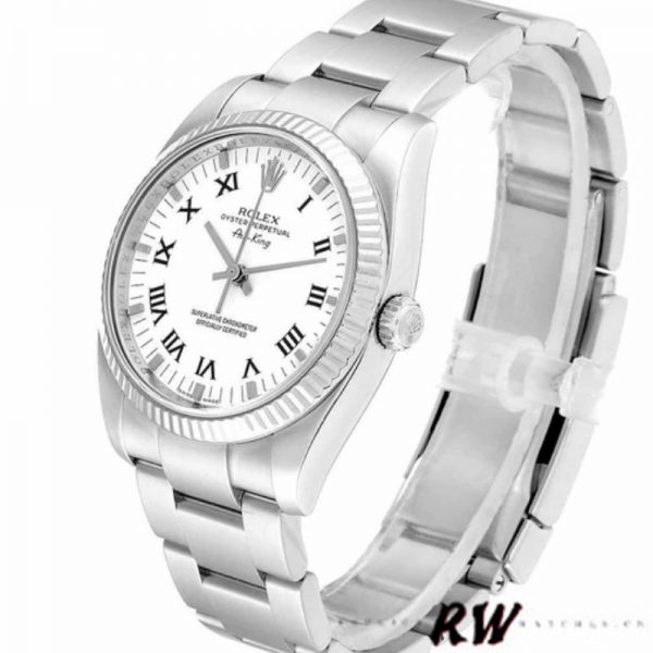 Rolex Oyster Perpetual Air-King 114234 Cadran Blanc 34mm Réplique Unisexe – Image 5