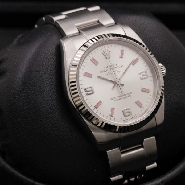 Rolex Oyster Perpetual Air-King 114234 Automatique Cadran Argent 34mm Réplique Unisexe – Image 4