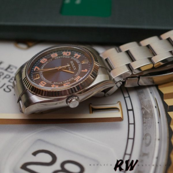 Rolex Oyster Perpetual Air-King 114234 Cadran Bleu Acier Oyster 34mm Réplique Unisexe – Image 3