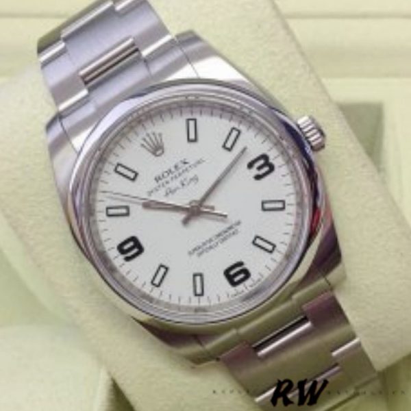 Rolex Oyster Perpetual Air-King 114200 Cadran Blanc 34mm Automatique Réplique Unisexe – Image 4