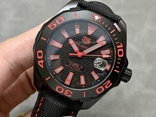 Tag Heuer Aquaracer Calibre 5 Automatique Cadran Noir WAY208A.FC6381 Homme – Image 4