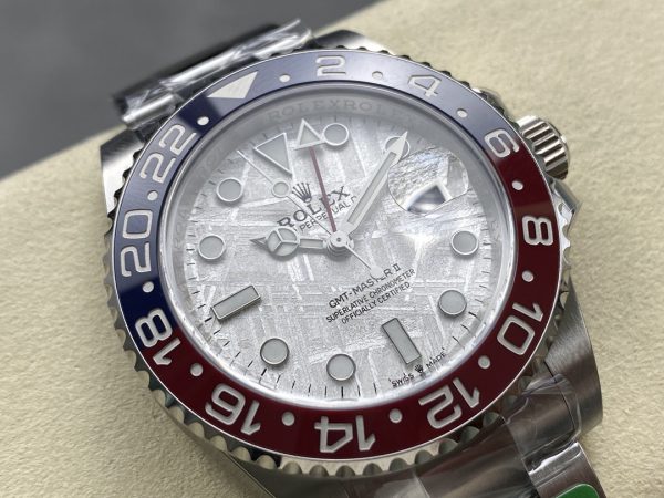 Rolex GMT-Master II 126719 0002 Or Blanc Cadran Gris Météorite 40mm Montre Réplique Homme – Image 7
