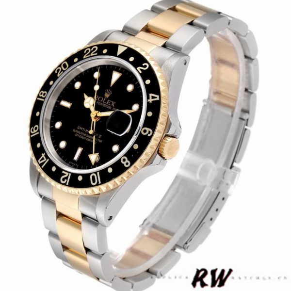Rolex GMT-Master II 16713LN Acier Or Jaune Cadran Noir 40MM Montre Réplique Homme – Image 3