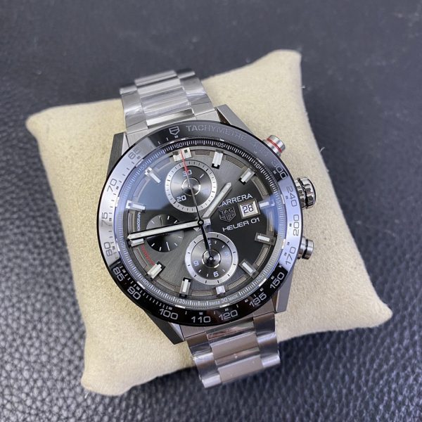 Tag Heuer Carrera Chronographe Montre Homme CAR201W.BA0714 – Image 5