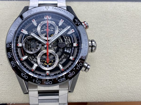 TAG Heuer Carrera Heuer 01 Automatique Noir CAR2A1W.BA0703 43mm – Image 3