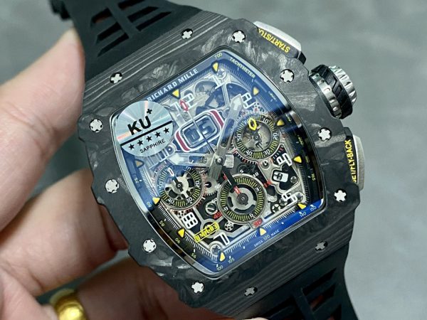 Richard Mille RM11-03 Carbone Chronographe Flyback Automatique Noir – Image 7