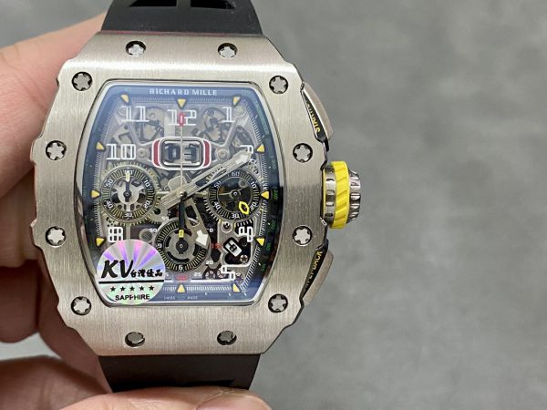 Richard Mille RM 11-03 Chronographe Flyback Automatique Montre Argent – Image 5
