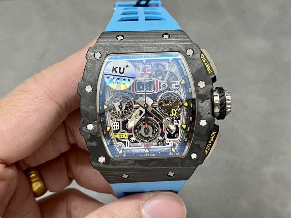 Richard Mille RM 11-03 Chronographe Flyback Automatique Montre Bleue – Image 6