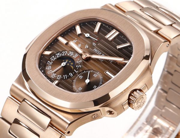 Patek Philippe Nautilus Phase de Lune Or Rose Cadran Brun Soleil 5712 1R 001 40MM – Image 8