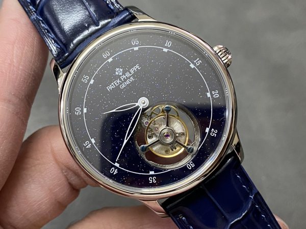 Patek Philippe Grandes Complications Sky Moon Tourbillon Or Blanc 6102P 001 Montre – Image 5