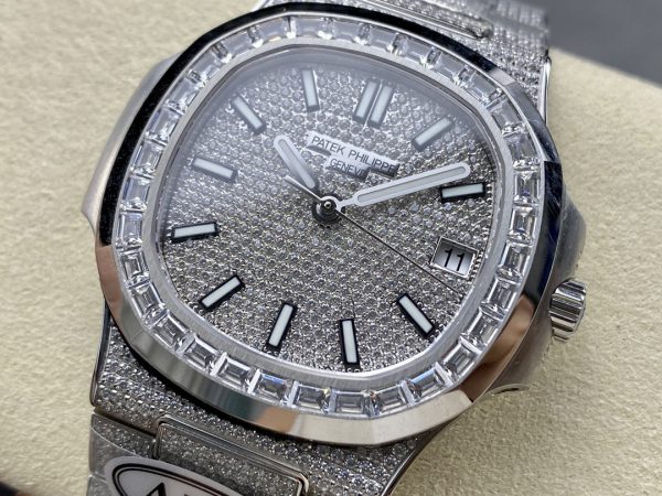 Patek Philippe Nautilus Diamant 5711 40mm & 35mm Réplique Montre – Image 8