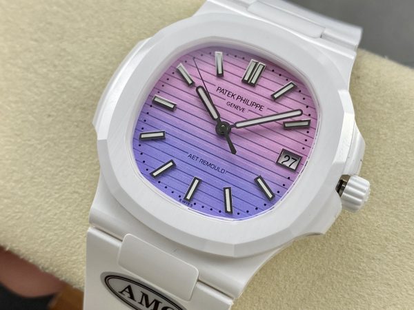 Patek Philippe Nautilus Rose & Violet 5711 Montre 40MM – Image 9