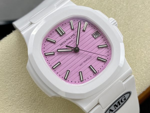 Patek Philippe Nautilus Cadran Rose 5711 Montre 40MM – Image 8