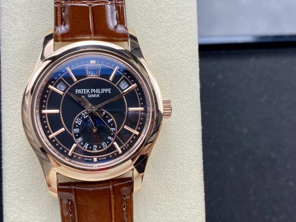 Réplique Patek Philippe Complications Or Rose 5205R 011 Montre Homme 40mm – Image 6
