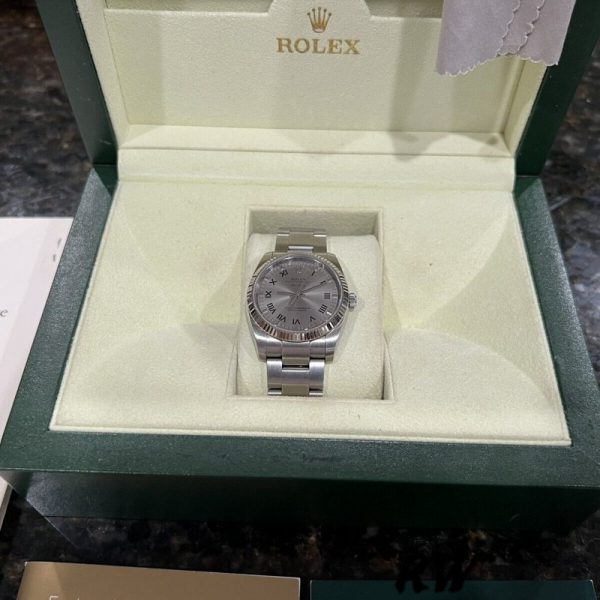 Rolex Oyster Perpetual Air-King 114234 Cadran Argent 34mm Réplique Unisexe – Image 4