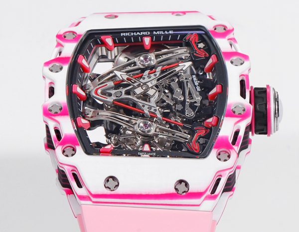 Richard Mille RM 38 02 Bubba Watson Tourbillon Bracelet caoutchouc rose – Image 5