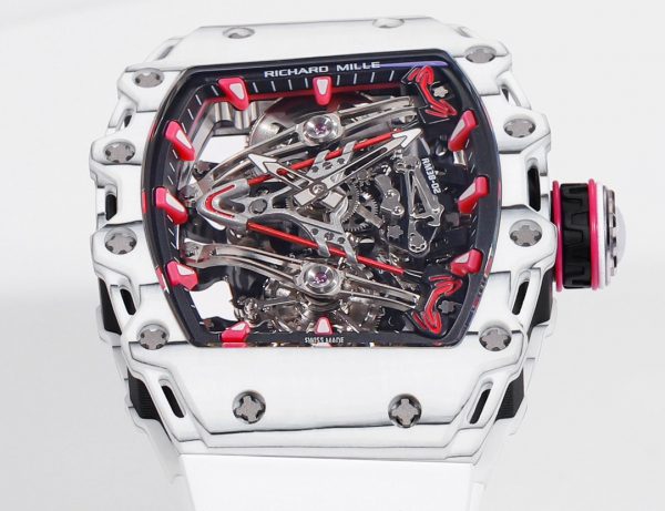 Richard Mille RM 38 02 Bubba Watson Tourbillon Boîtier blanc Bracelet caoutchouc & tissu – Image 5
