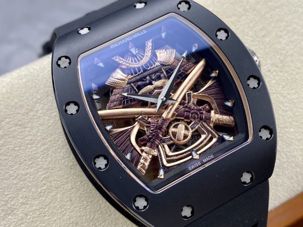 Richard Mille RM47 Édition Tourbillon Squelette Boîtier Céramique noire – Image 5
