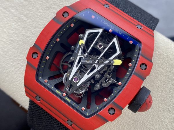 Richard Mille RM27-03 Tourbillon Rafael Nadal Rouge Quartz TPT Édition Rouge Carbone – Image 5