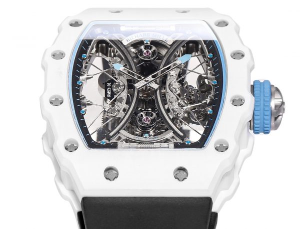 Richard Mille RM053-01 Pablo MacDonough Cadran squelette Bracelet caoutchouc noir – Image 5