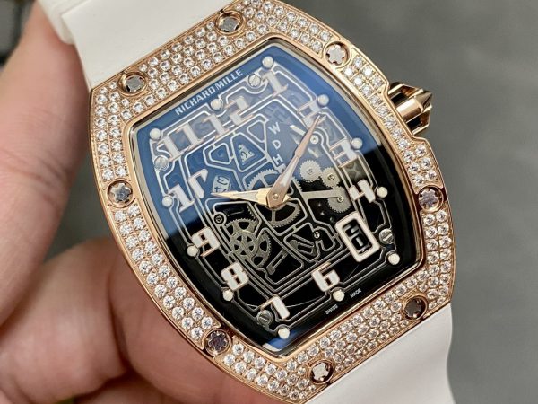 Richard Mille RM67-01 RG Remontage automatique Ultra-plat Moyen Diamant Montre – Image 3
