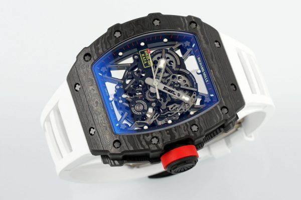 Richard Mille RM 035-02 Rafael Nadal NTPT Carbone Bracelet caoutchouc blanc – Image 4