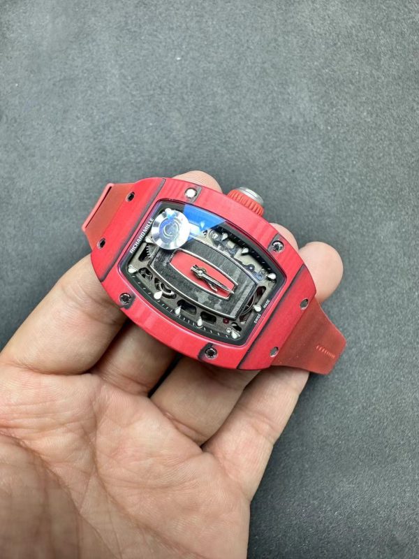 Richard Mille RM07-01 Automatique Racing Rouge Carbone Édition limitée 46mm Montre Femme – Image 4