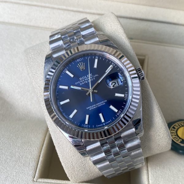 Rolex Oyster Perpetual Air-King 114200 Cadran Bleu 34mm Réplique Unisexe – Image 5