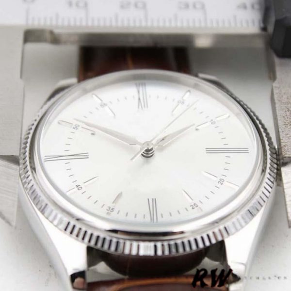 Rolex Cellini Time 50509 Bracelet Cuir Brun Cadran Blanc 39mm Montre Réplique Homme – Image 4