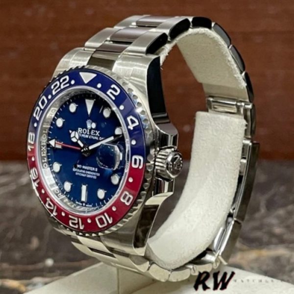 Rolex GMT-Master II 126719BLRO Or Blanc Cadran Bleu 40mm Montre Réplique Homme – Image 5