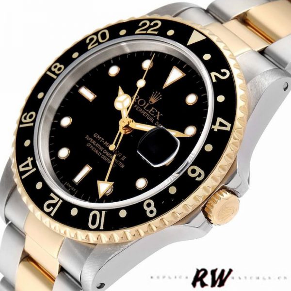 Rolex GMT-Master II 16713LN Acier Or Jaune Cadran Noir 40MM Montre Réplique Homme – Image 2