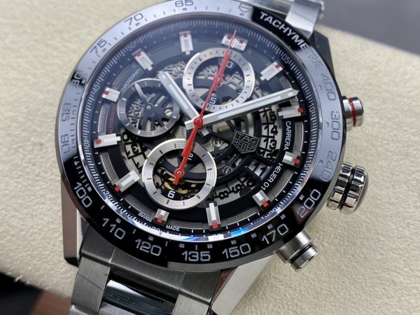 TAG Heuer Carrera Heuer 01 Automatique Noir CAR2A1W.BA0703 43mm – Image 4