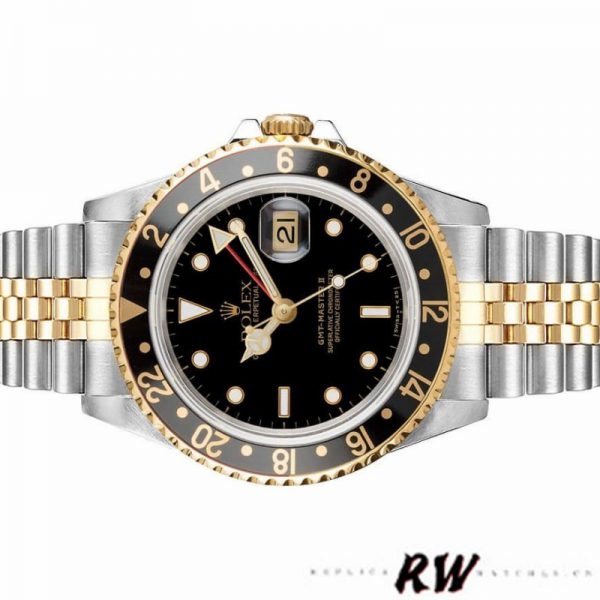 Rolex GMT-Master II 16713LN Oystersteel Or Jaune Cadran Noir 40MM Montre Réplique Homme – Image 3