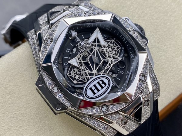 418.NX.1107.RX.1604.MXM20 Hublot Big Bang Sang Bleu II Titane Pavé – Image 8