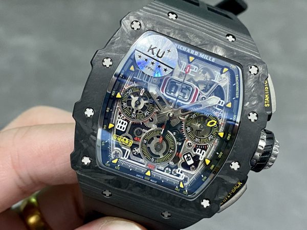 Richard Mille RM11-03 Carbone Chronographe Flyback Automatique Noir – Image 6