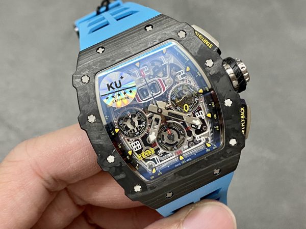 Richard Mille RM 11-03 Chronographe Flyback Automatique Montre Bleue – Image 5