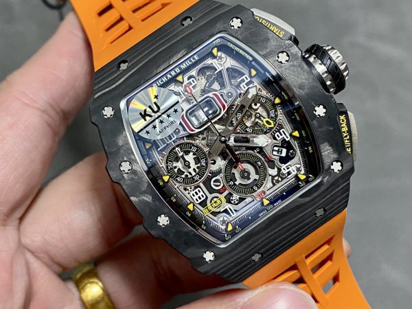 Richard Mille RM 11-03 Chronographe Flyback Automatique Montre Orange – Image 6