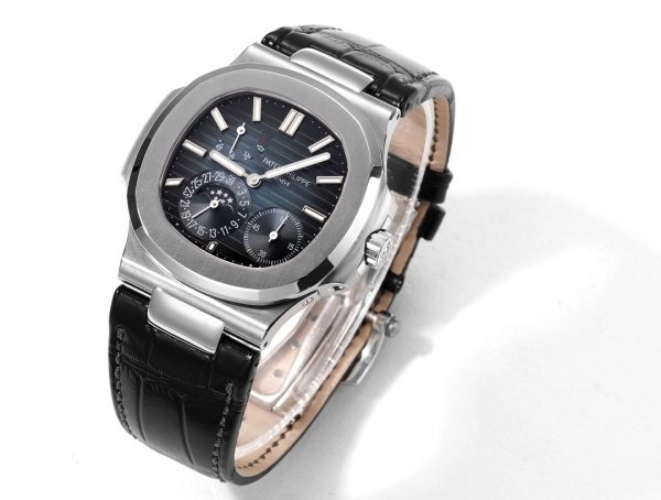 Patek Philippe Nautilus Phases de Lune Or Rose & Or Blanc Cadran Bleu Ardoise Soleil 5712GR 001 – Image 7