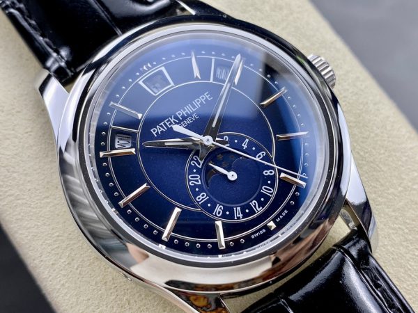 Réplique Patek Philippe Complications Calendrier Annuel Or Blanc 5205G 013 Montre Homme 40mm – Image 9