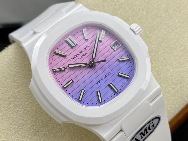 Patek Philippe Nautilus Rose & Violet 5711 Montre 40MM – Image 8