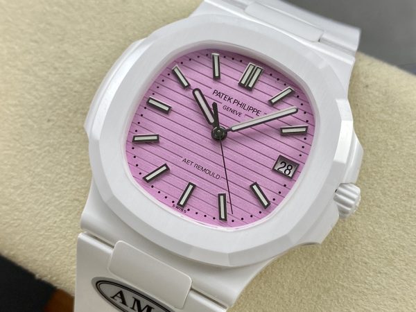 Patek Philippe Nautilus Cadran Rose 5711 Montre 40MM – Image 7