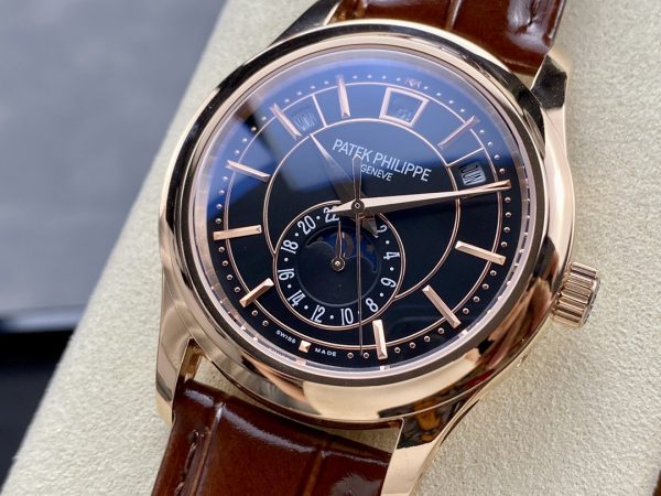 Réplique Patek Philippe Complications Or Rose 5205R 011 Montre Homme 40mm – Image 5