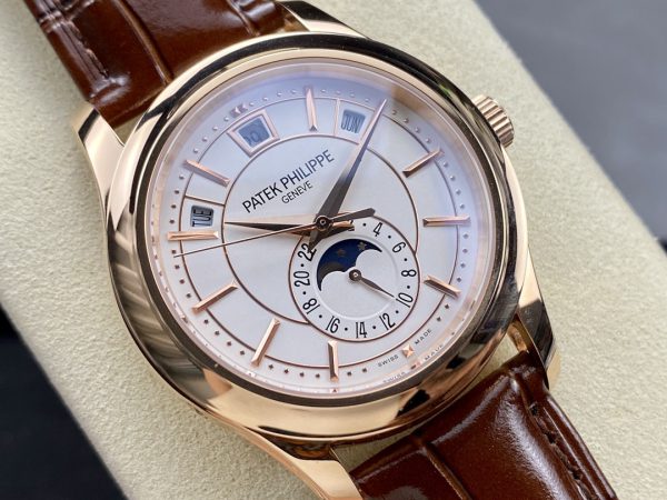 Réplique Patek Philippe Complications Or Rose 5205R 001 Montre Homme 40mm – Image 4