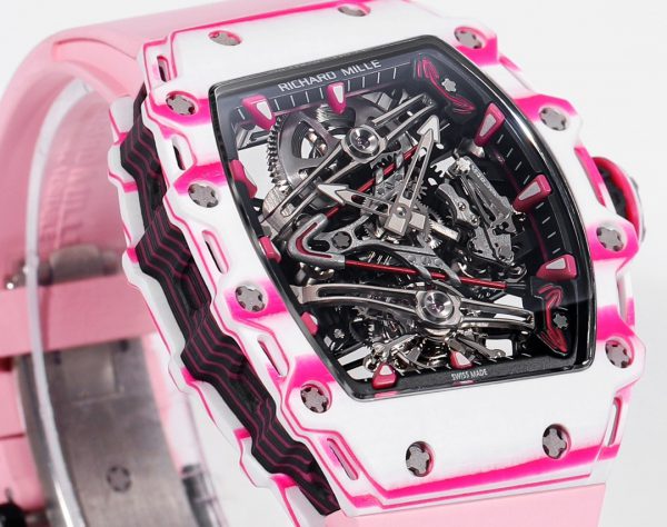 Richard Mille RM 38 02 Bubba Watson Tourbillon Bracelet caoutchouc rose – Image 4