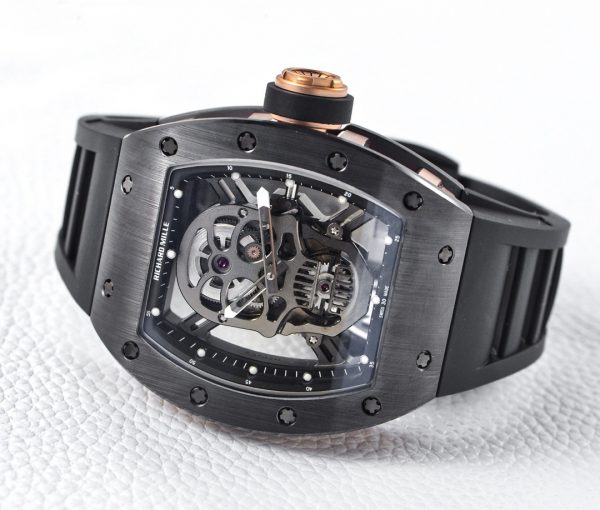 Richard Mille RM 52-01 Céramique noire & or & argent Crâne 3 couleurs – Image 5