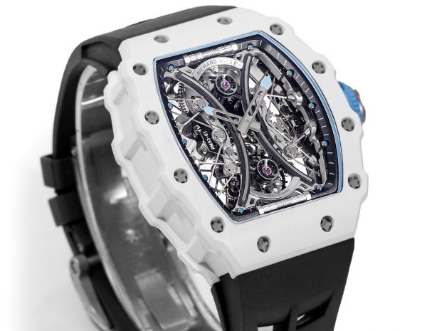 Richard Mille RM053-01 Pablo MacDonough Cadran squelette Bracelet caoutchouc noir – Image 4