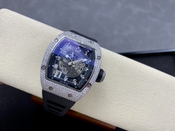 Richard Mille Or blanc Sertissage diamant RM 010 – Image 4